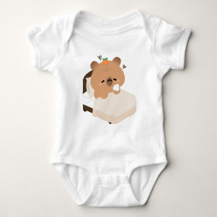 Body Para Bebê Capivara Cansada Fofa