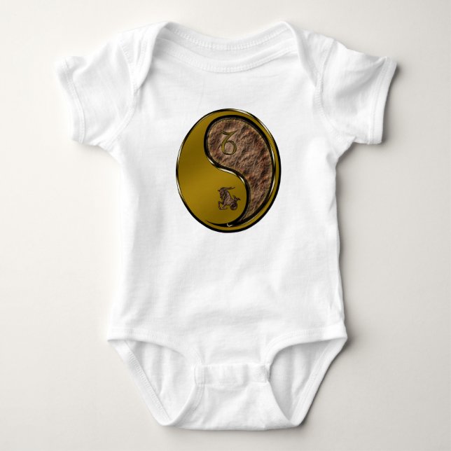 Body Para Bebê Capricórnio o bode marinho (Frente)
