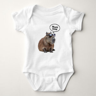 Body Para Bebê Capybara, legal, Foto de Óculos Solares, Capybara,