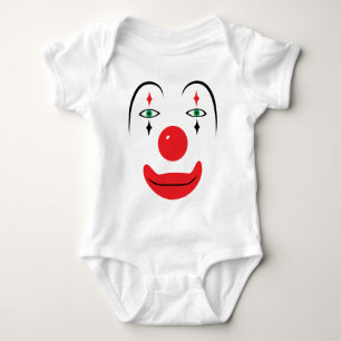 Body Para Bebê Cara feliz do palhaço