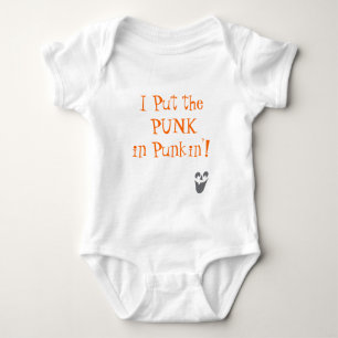 Body Para Bebê cara-jackolantern, eu pôr o PUNK no Punkin'!