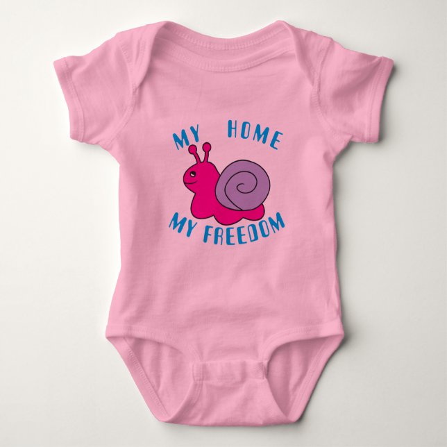 Body Para Bebê Caracol (Frente)