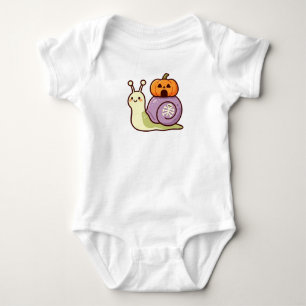 Body Para Bebê Caracol fofo de Halloween