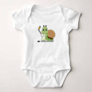 Body Para Bebê Caracol Hóquei no gelo