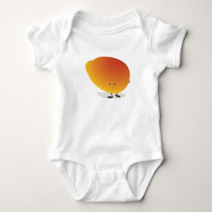 Body Para Bebê Caractere de manga sorridente