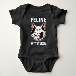 Body Para Bebê Caractere de Pet de Mood Cat Felino
