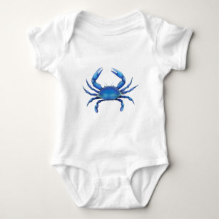 Body Para Bebê Caranguejo azul oriental