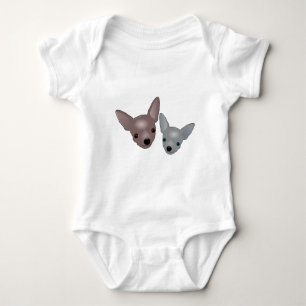Body Para Bebê Caras bonitos da chihuahua