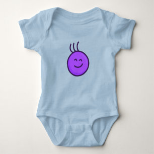 Body Para Bebê Caráter púrpura (frase otimista)