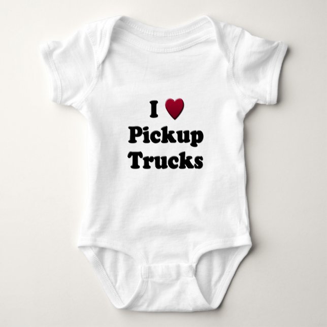 Body Para Bebê Cardíaco Pickup Trucks (Frente)