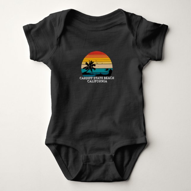 Body Para Bebê Cardiff State Beach California Beaches (Frente)