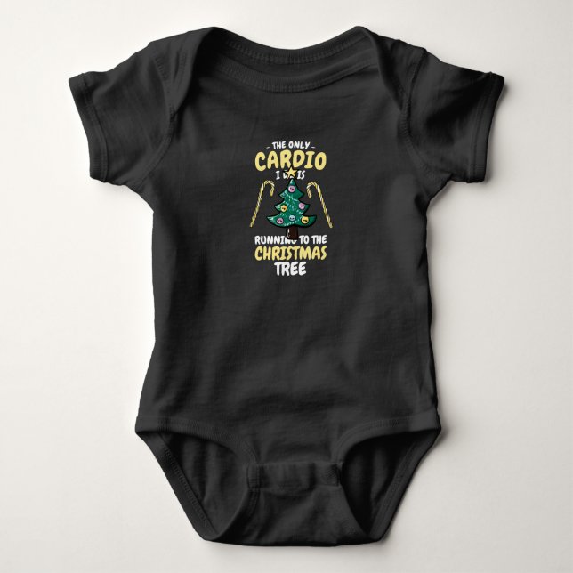 Body Para Bebê Cardio natalino (Frente)
