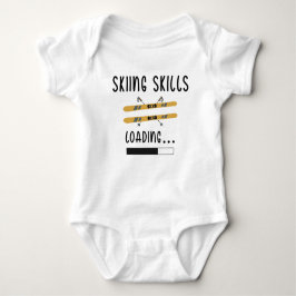 Body Para Bebê Carga de habilidades de esqui - Esquiador engraçad