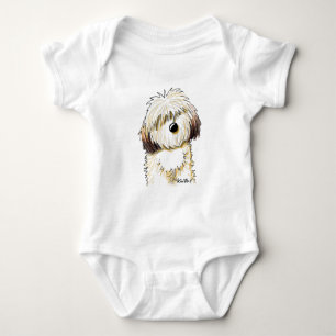 Body Para Bebê Caricatura de Shih Tzu