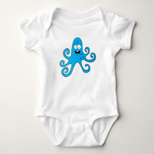 Body Para Bebê Caricatura engraçada octopus