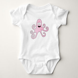 Body Para Bebê Caricatura engraçada polvo de bebê