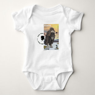 Body Para Bebê Carimbo Muskox Souvenir