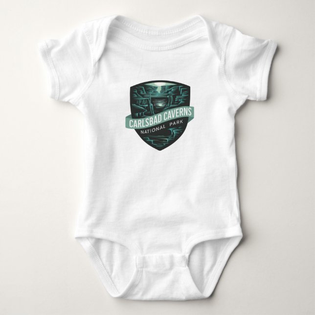 Body Para Bebê Carlsbad Caverns National Park Emblem (Frente)