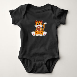 Body Para Bebê Carne Tigre