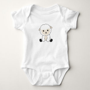 Body Para Bebê Carneiro Doce Lã De Ovelha Engraçada Animais Bebês