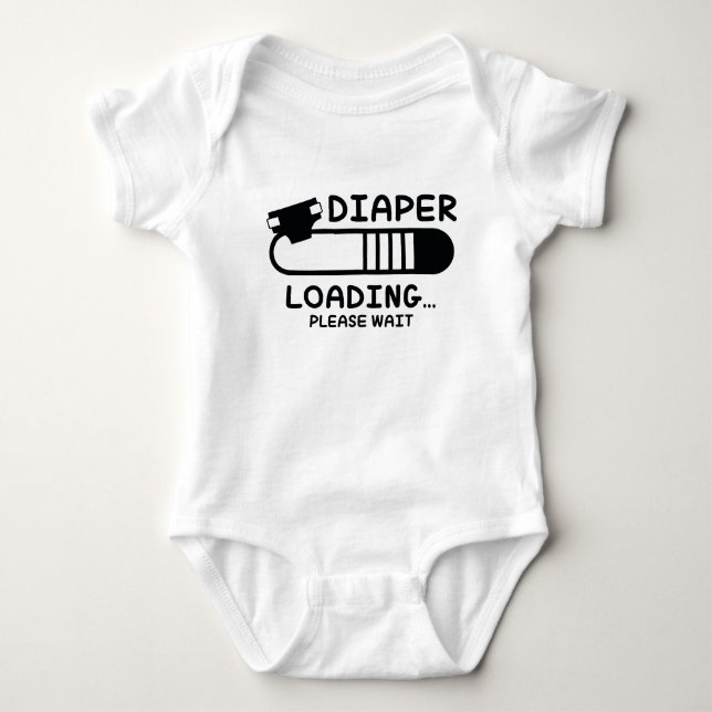 Body Para Bebê Carregamento de fralda (Frente)