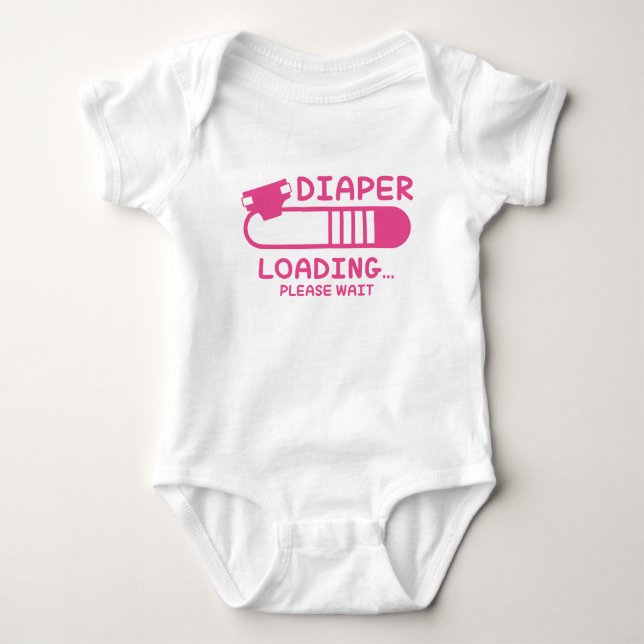 Body Para Bebê Carregamento de fralda (Frente)