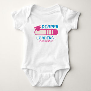 Body Para Bebê Carregamento de Fraldas