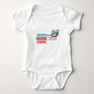 Body Para Bebê Carregamento de Paciência Funny Snail Criança Pa