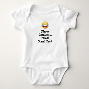 Body Para Bebê Carregando Fraldas… Por Favor Afaste-se
