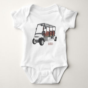 Body Para Bebê Carrinho de golfe / desenho animado de buggy de go