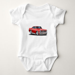 Body Para Bebê Carro 1966-67 do vermelho da nova