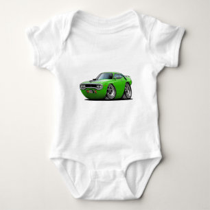 Body Para Bebê Carro 1971-72 Limão-Preto do Roadrunner