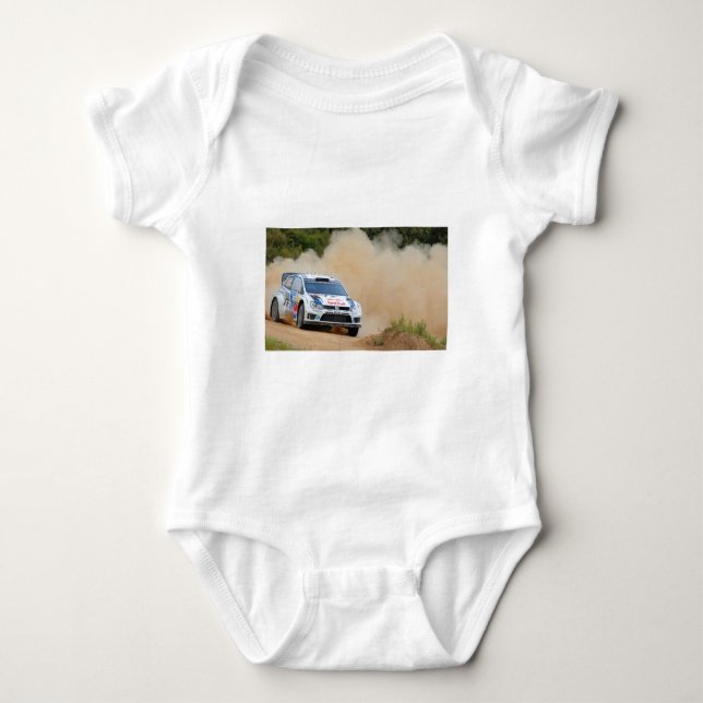 Body Para Bebê Carro de Rali (Frente)