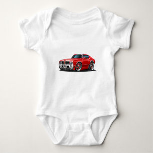 Body Para Bebê Carro do vermelho do cutelo dos velhos