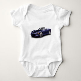 Body Para Bebê Carro esportivo roxo