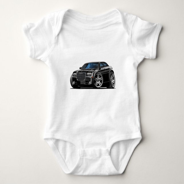 Body Para Bebê Carro preto de Chrysler 300 (Frente)