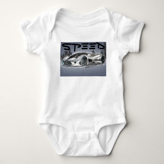 Body Para Bebê Carros T-Shirt (Frente)