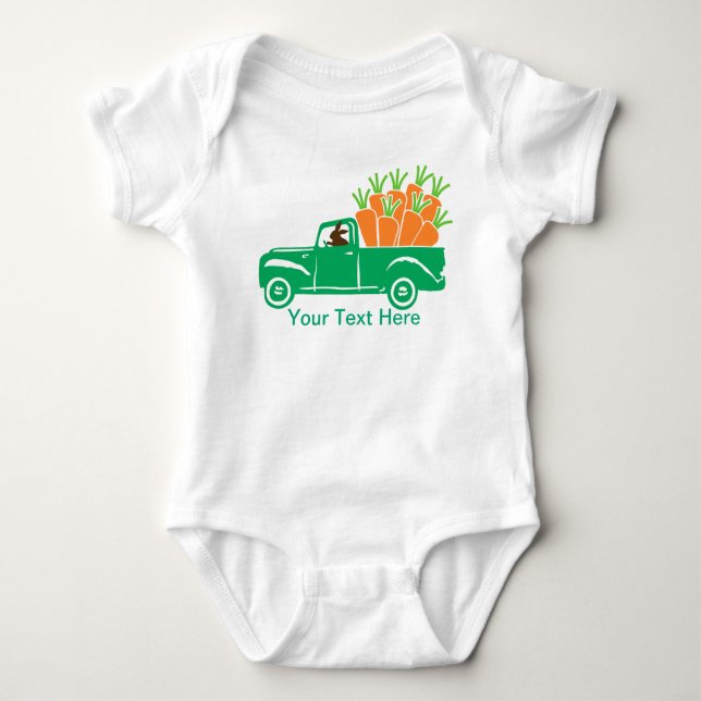 Body Para Bebê Carrot Truck (Frente)