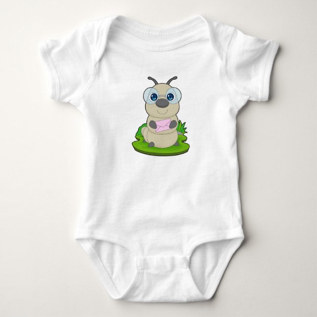 Body Para Bebê Carta da Lagarta (Frente)