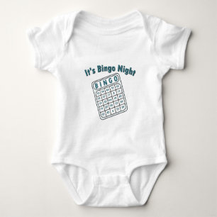 Body Para Bebê Cartão Noturno Bingo