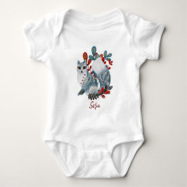 Body Para Bebê Cartaz chá de bebê vermelho e azul com animais beb