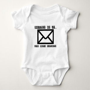 Body Para Bebê Carteiros fazem isso... com suas encomendas.