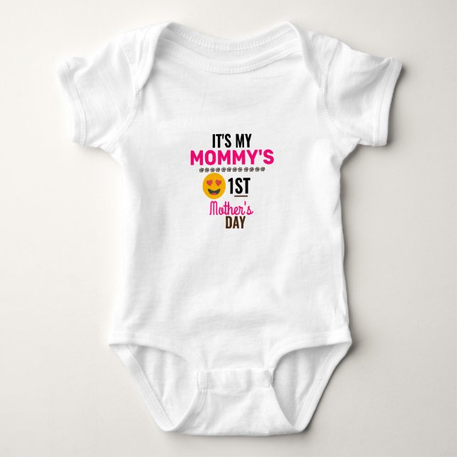 Body Para Bebê Carter's Baby Girls' 1st Mothers Day Bodysuit (Frente)