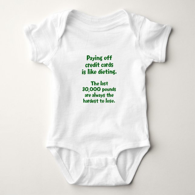 Body Para Bebê Cartões de Crédito... (Frente)