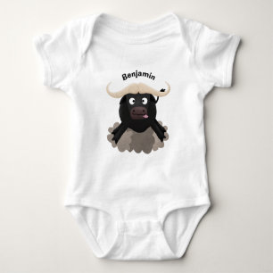 Body Para Bebê Cartografia de búfalo com água corrente