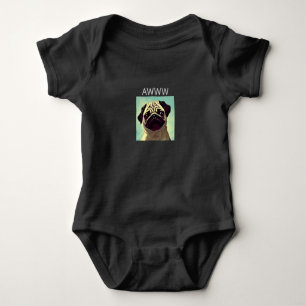 Body Para Bebê Cartografia De Cutest Pug Ever Cute Puppy