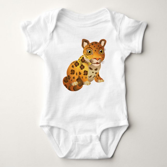 Body Para Bebê Cartoon-41640 Baby Leopard (Frente)