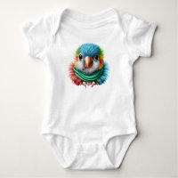 Cartoon Adorável Fluffy Happy Baby Parrot