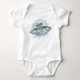 Body Para Bebê Cartoon Alien Voador