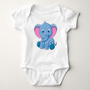 Body Para Bebê Cartoon Baby Elephant Clipart-64832